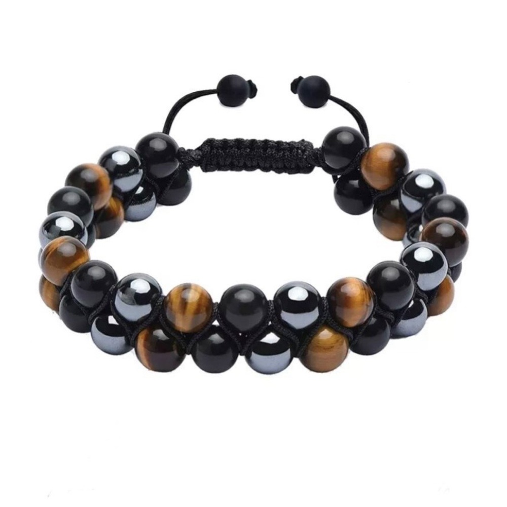 Triple Protection Double Crystals Bracelet